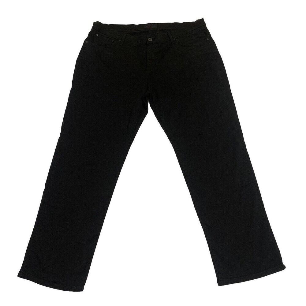 James Jeans Women's Size 20 Black Wide Leg Jeans Plus Size Stretch Denim